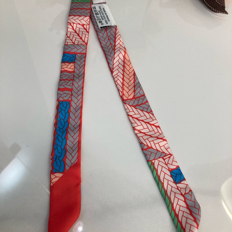 TK0850 Hermes愛馬仕Twilly絲巾Red-10