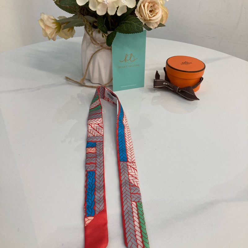 TK0850 Hermes愛馬仕Twilly絲巾Red-11