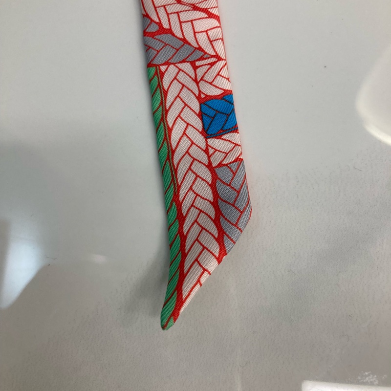 TK0850 Hermes愛馬仕Twilly絲巾Red-13