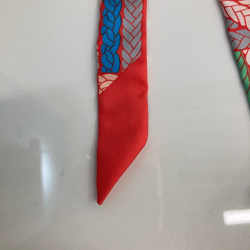 TK0850 Hermes愛馬仕Twilly絲巾Red-16