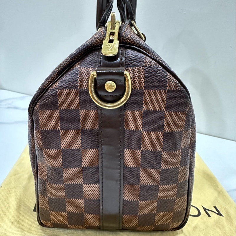 LV棋盤格speedy25公分背帶款-2