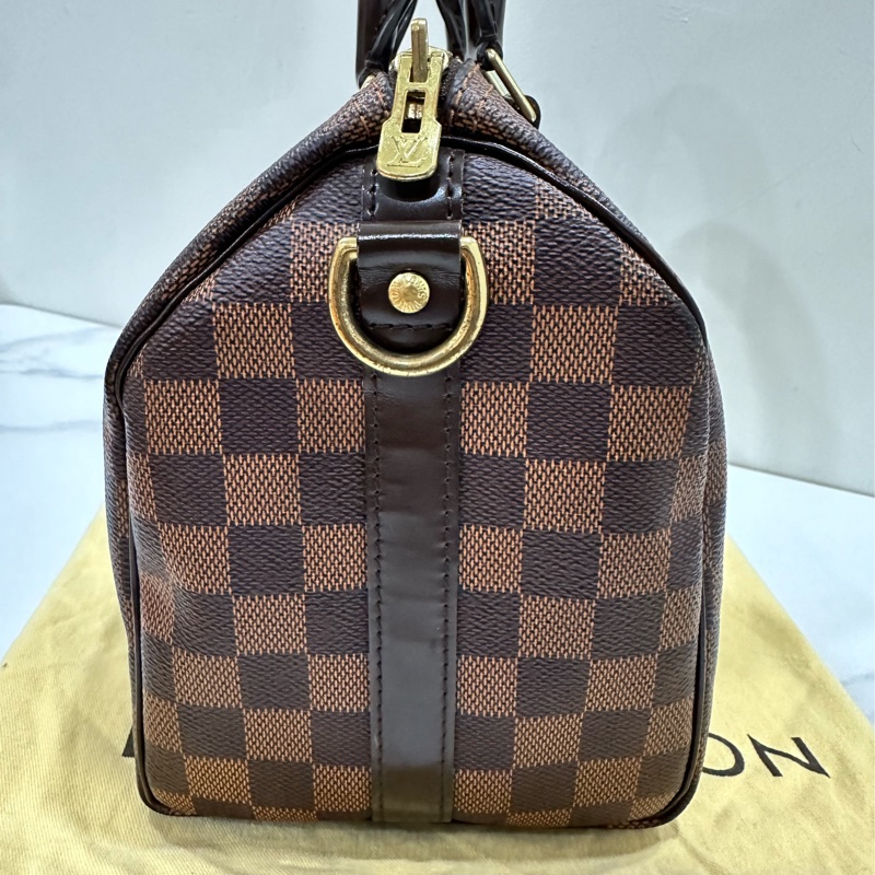 LV棋盤格speedy25公分背帶款-6