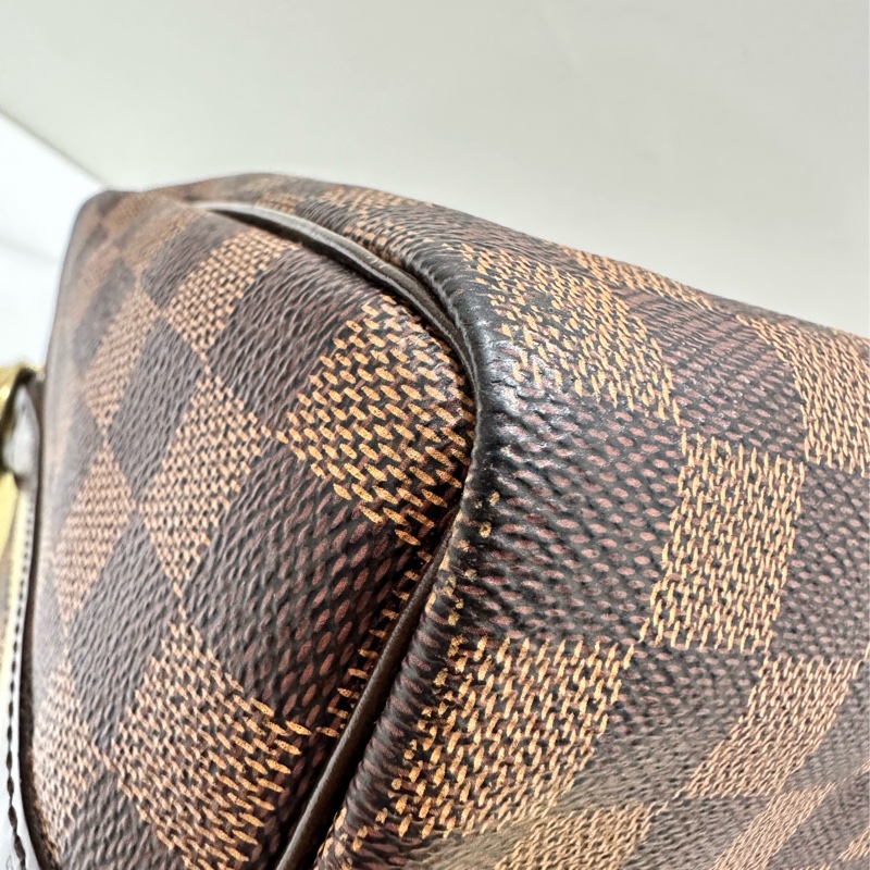 LV棋盤格speedy25公分背帶款-11