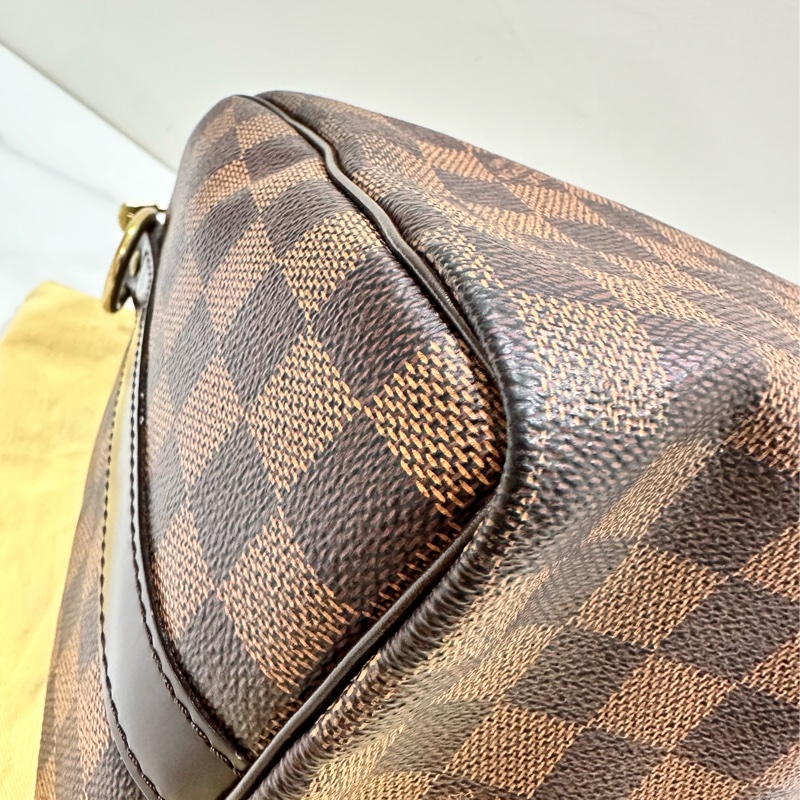 LV棋盤格speedy25公分背帶款-13