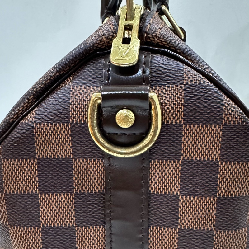 LV棋盤格speedy25公分背帶款-16