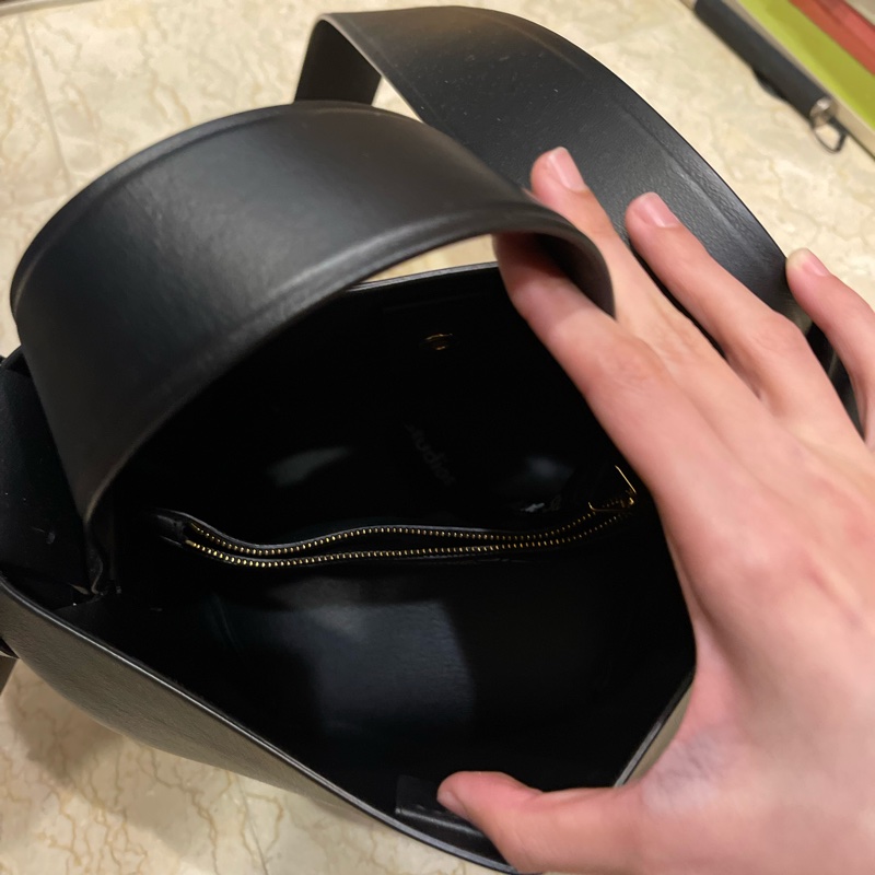 Acne Studios Musubi Logo Embossed Mini Top Handle Bag-5