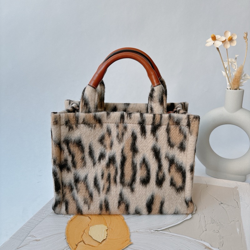 Celine 豹紋 凱旋門 托特二用包-4