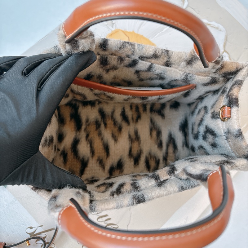 Celine 豹紋 凱旋門 托特二用包-7