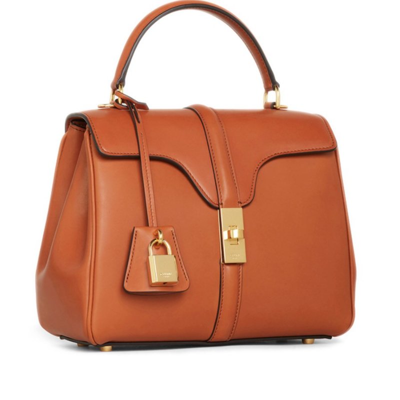 Celine 188003 天然小牛皮小款16包 黃褐色《2024春夏新品》-6