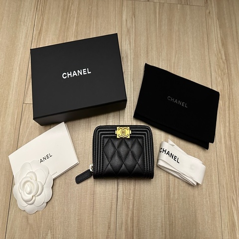 Chanel Boy款荔枝皮零錢包 台灣專櫃即將漲價