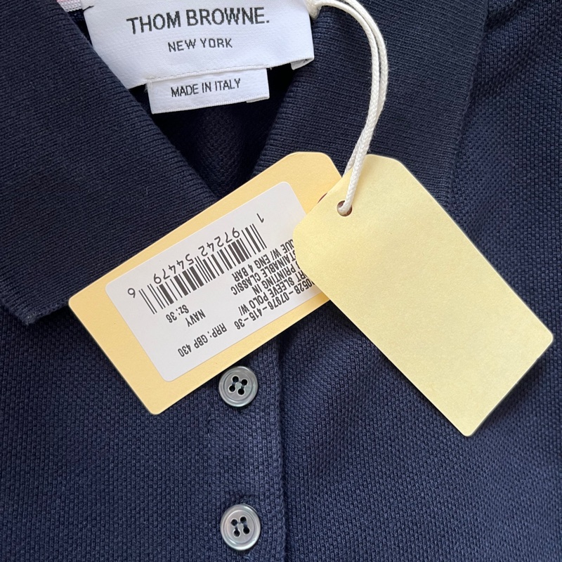 Thom Browne POLO shirt with 4-bar-13