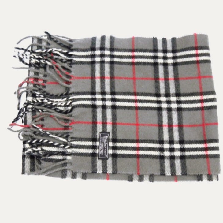 BURBERRY綿羊毛深棕色牛角扣大衣(男款) + BURBERRY灰色格紋羔羊毛圍巾✨-7