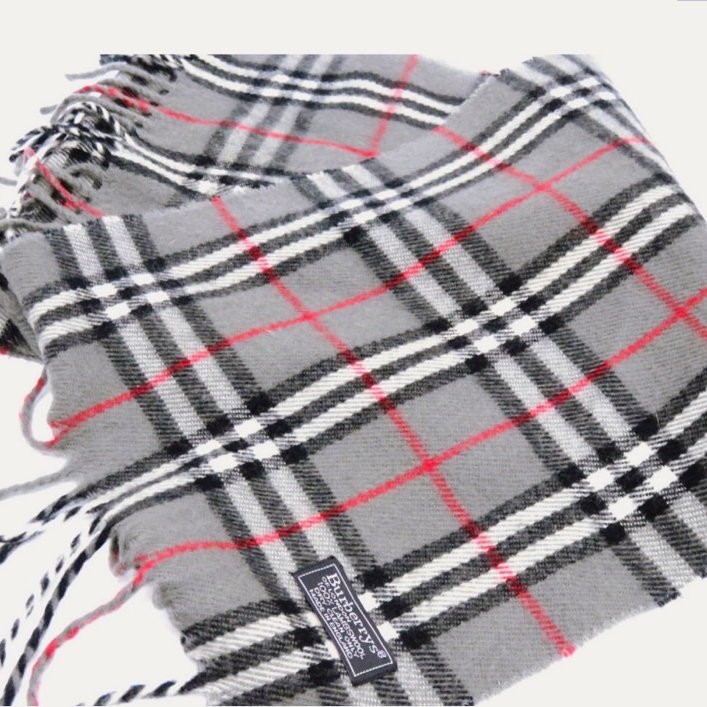 BURBERRY綿羊毛深棕色牛角扣大衣(男款) + BURBERRY灰色格紋羔羊毛圍巾✨-9