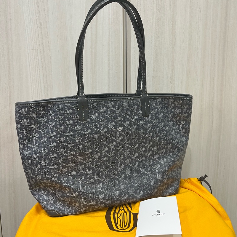 GOYARD ARTOIS PM 托特包拉鍊款灰色-0