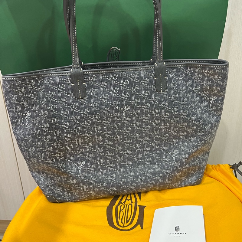 GOYARD ARTOIS PM 托特包拉鍊款灰色-3