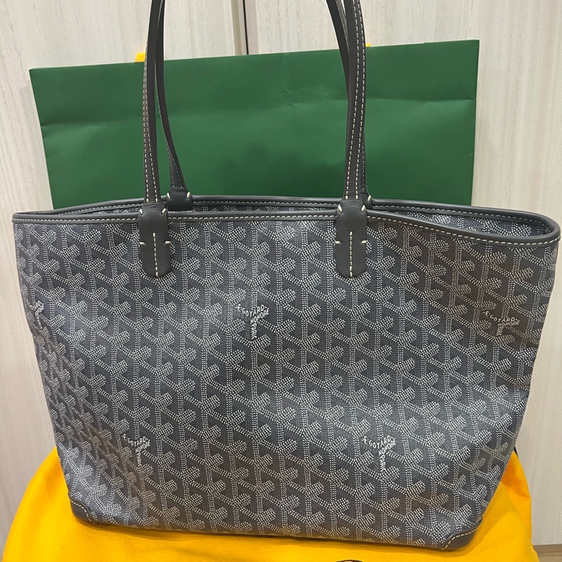GOYARD ARTOIS PM 托特包拉鍊款灰色-5
