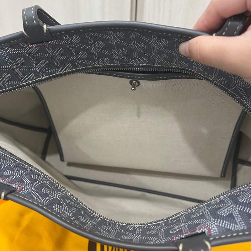 GOYARD ARTOIS PM 托特包拉鍊款灰色-10