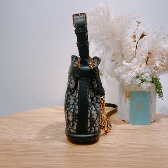 CHRISTIAN DIOR 迪奧經典花紋手挽兩用迷你水桶包包SMALL C'EST DIOR BAG-2