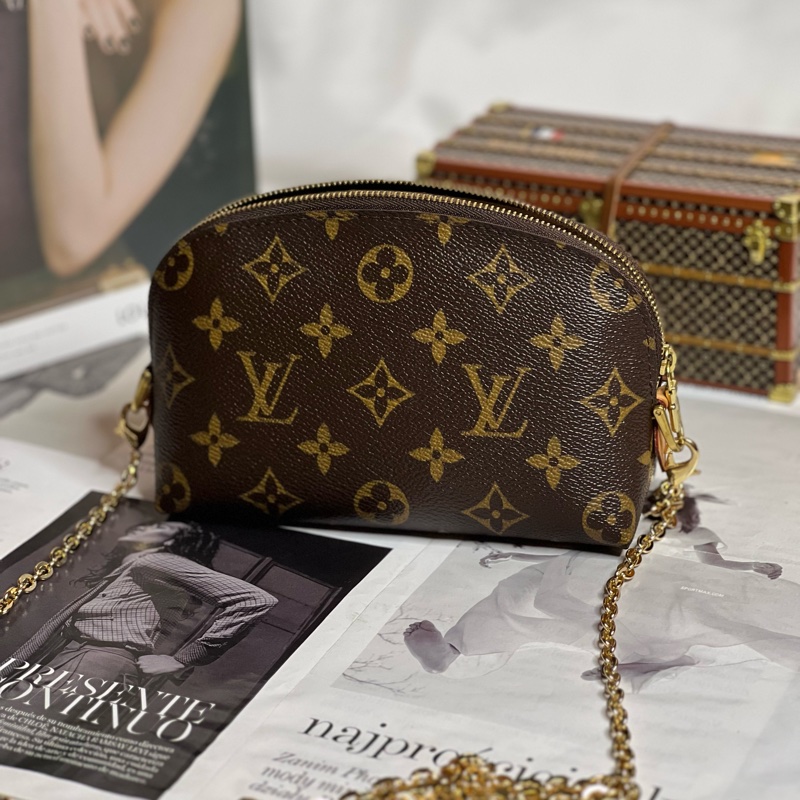 LV老花貝殼化妝包《已改造可斜背》-1