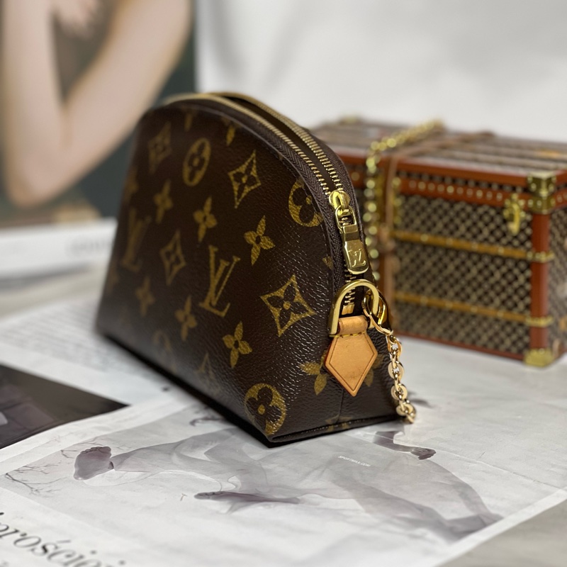 LV老花貝殼化妝包《已改造可斜背》-3