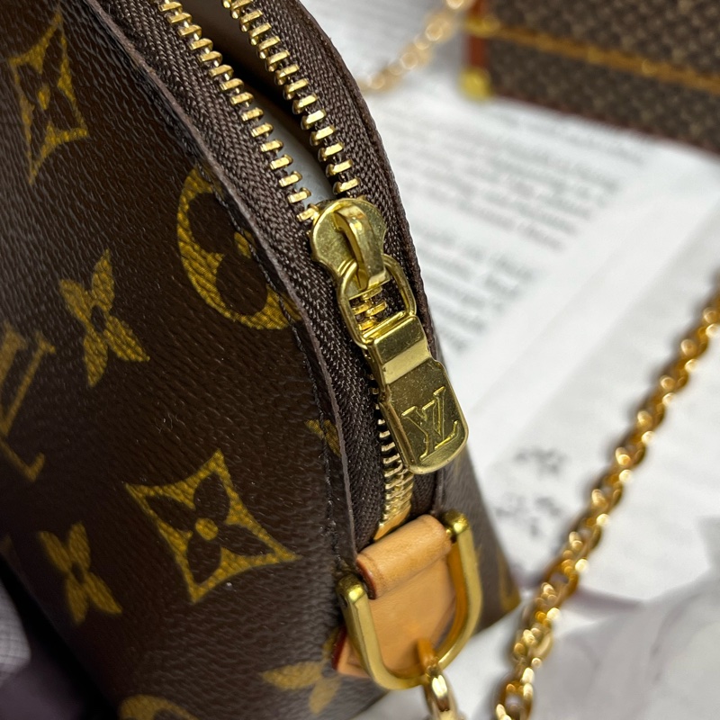 LV老花貝殼化妝包《已改造可斜背》-9