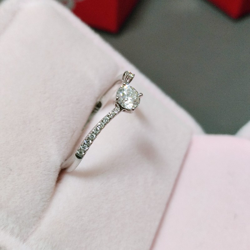 GIA 0.3克拉天然鑽石戒指-4