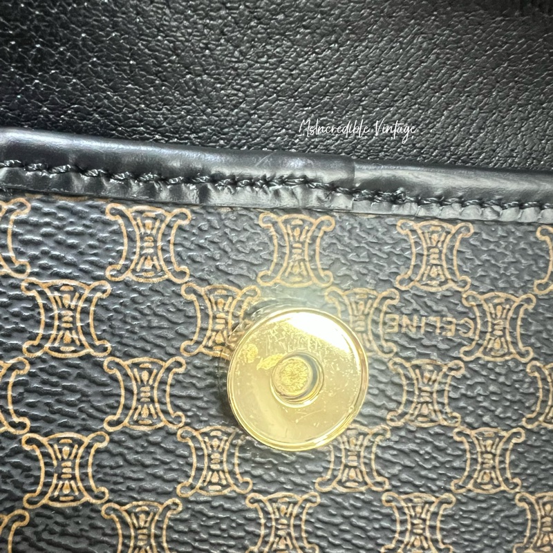 Celine細pouch (可另加配古銅金長鏈，非常搭配黑花）-18