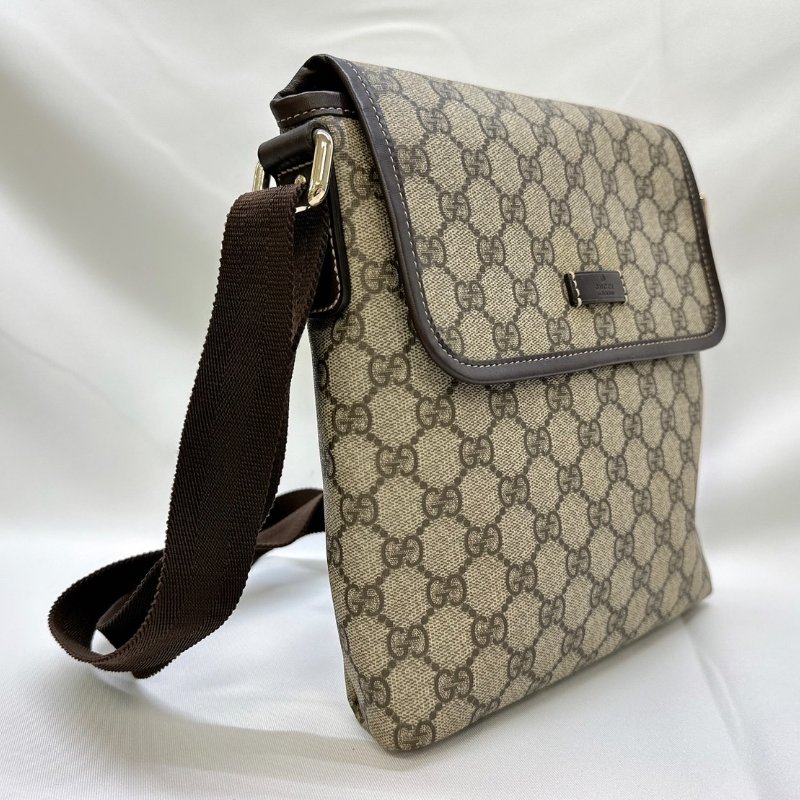 GUCCI 經典緹花PVC斜背包-3