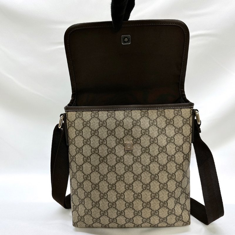 GUCCI 經典緹花PVC斜背包-6