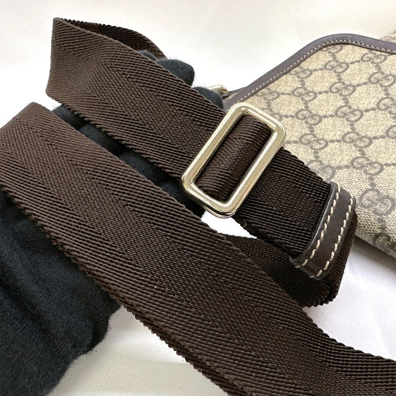 GUCCI 經典緹花PVC斜背包-10