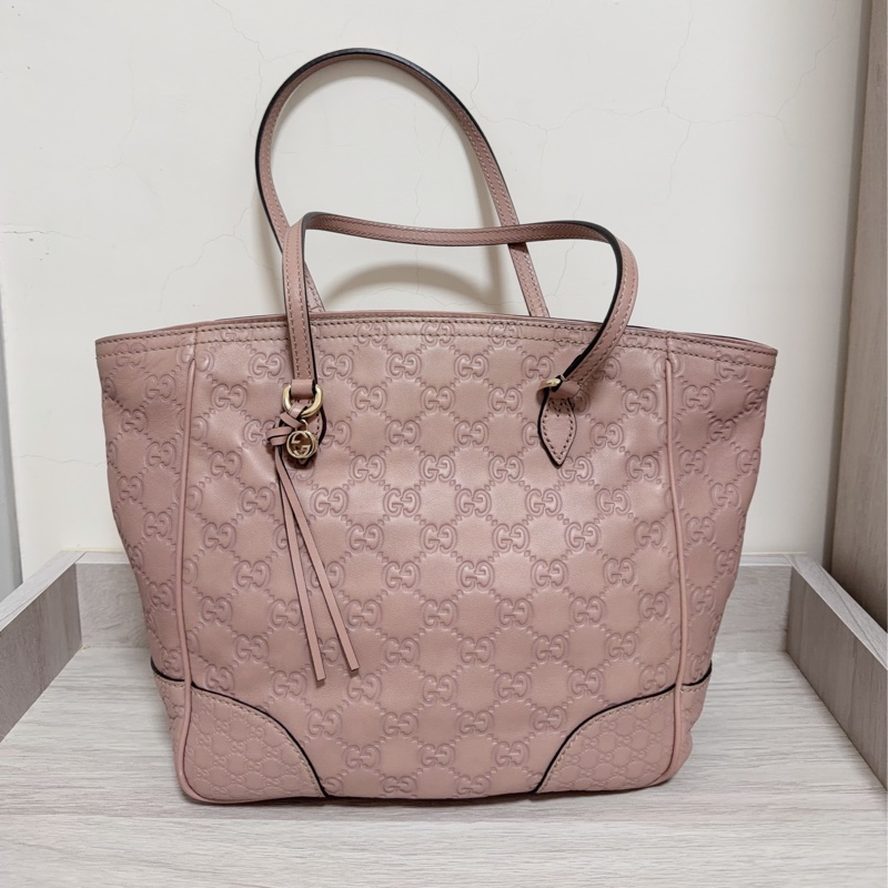 GUCCI 壓紋 側背包 粉紅色-0