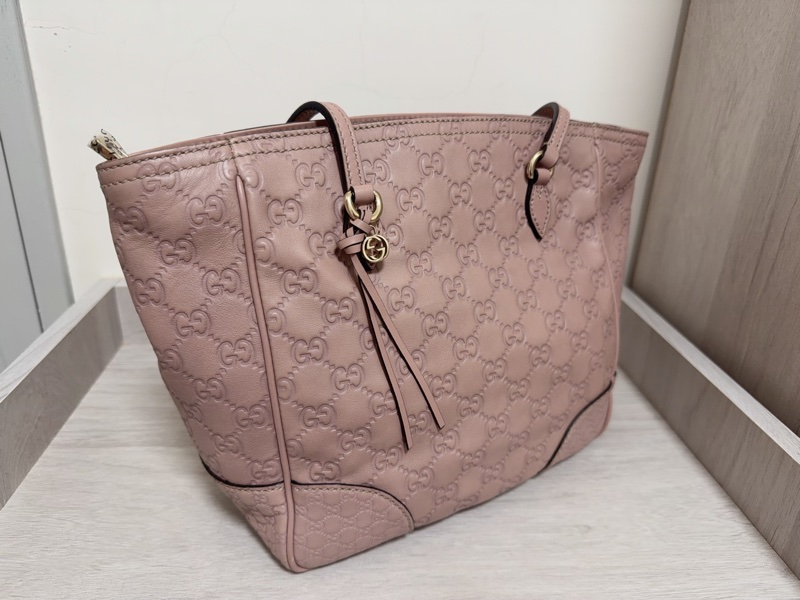 GUCCI 壓紋 側背包 粉紅色-2