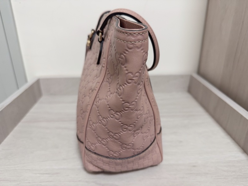 GUCCI 壓紋 側背包 粉紅色-3