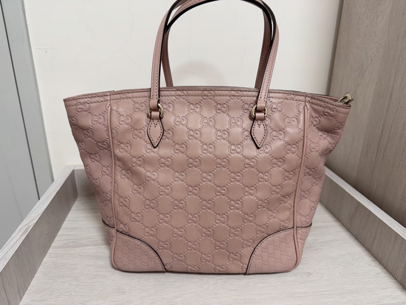 GUCCI 壓紋 側背包 粉紅色-9