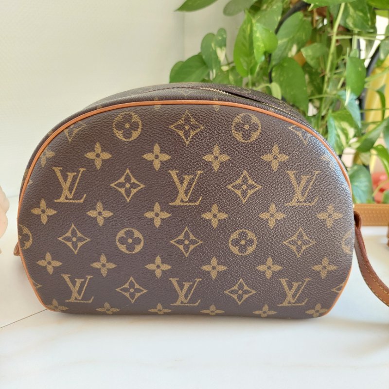 LV  Monogram 中古蘋果包🎀現品實拍 🎀 Vintage 經典花紋老花/蘋果包/柏芝包/斜背包~二手品-57