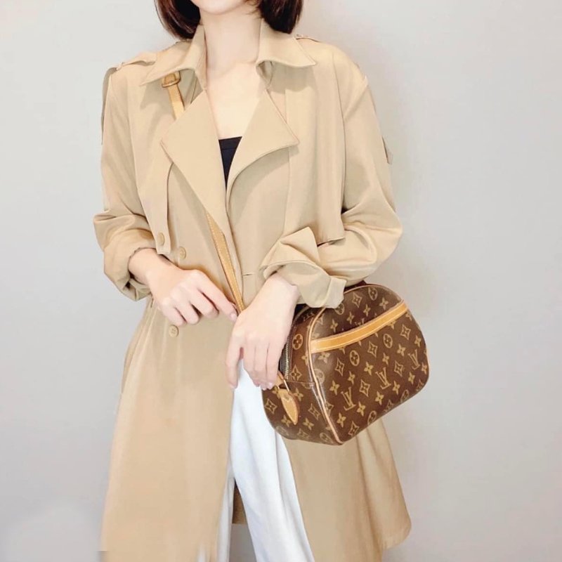 LV  Monogram 中古蘋果包🎀現品實拍 🎀 Vintage 經典花紋老花/蘋果包/柏芝包/斜背包~二手品-4