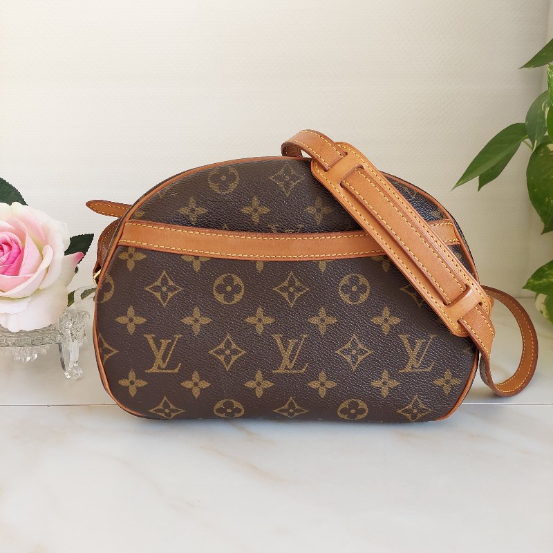 LV  Monogram 中古蘋果包🎀現品實拍 🎀 Vintage 經典花紋老花/蘋果包/柏芝包/斜背包~二手品-6