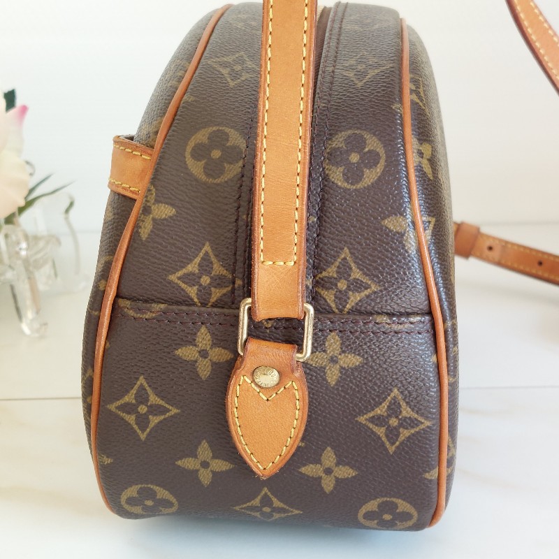 LV  Monogram 中古蘋果包🎀現品實拍 🎀 Vintage 經典花紋老花/蘋果包/柏芝包/斜背包~二手品-15