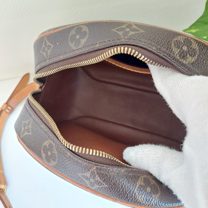 LV  Monogram 中古蘋果包🎀現品實拍 🎀 Vintage 經典花紋老花/蘋果包/柏芝包/斜背包~二手品-8