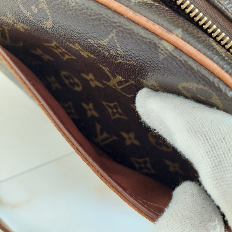LV  Monogram 中古蘋果包🎀現品實拍 🎀 Vintage 經典花紋老花/蘋果包/柏芝包/斜背包~二手品-18
