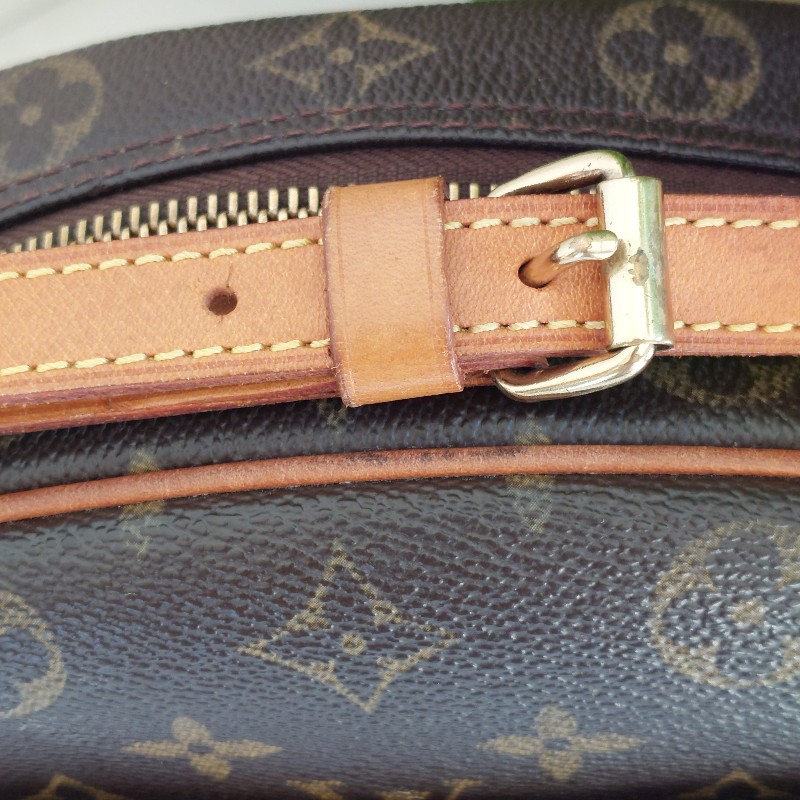 LV  Monogram 中古蘋果包🎀現品實拍 🎀 Vintage 經典花紋老花/蘋果包/柏芝包/斜背包~二手品-26