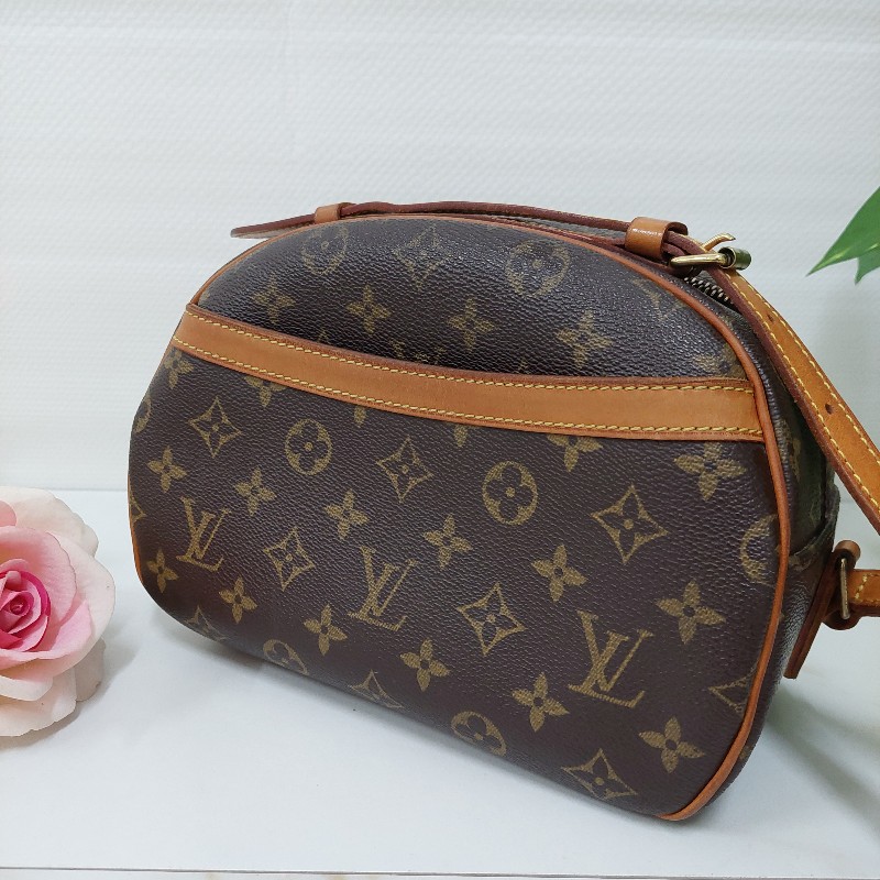 LV  Monogram 中古蘋果包🎀現品實拍 🎀 Vintage 經典花紋老花/蘋果包/柏芝包/斜背包~二手品-34