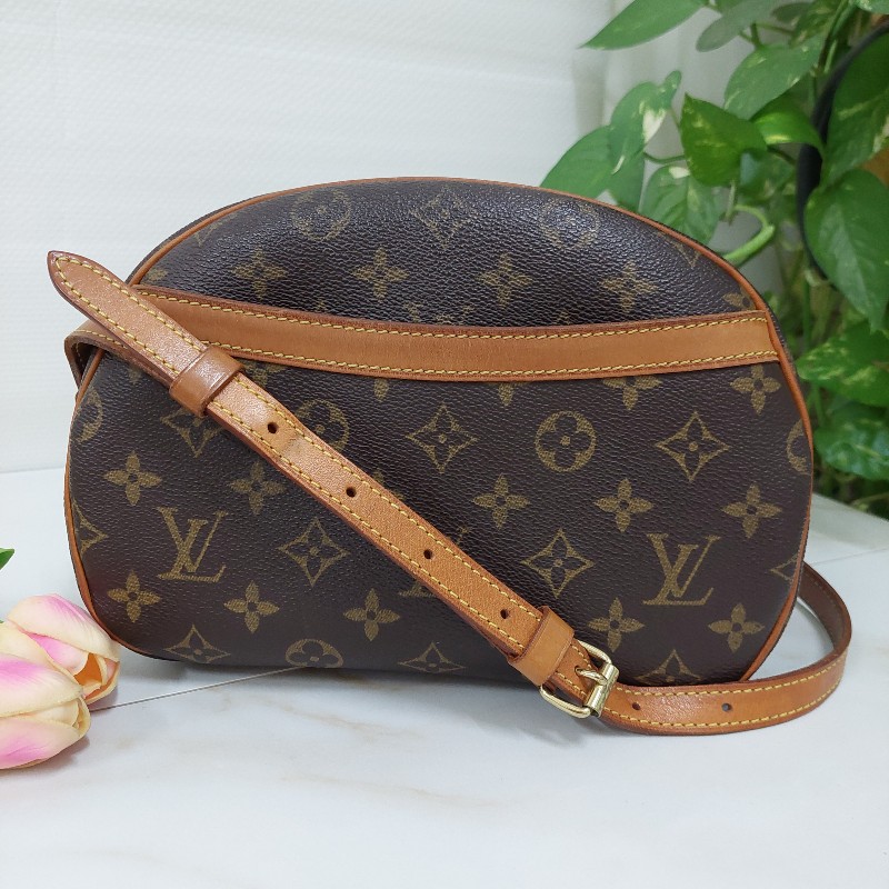 LV  Monogram 中古蘋果包🎀現品實拍 🎀 Vintage 經典花紋老花/蘋果包/柏芝包/斜背包~二手品-33
