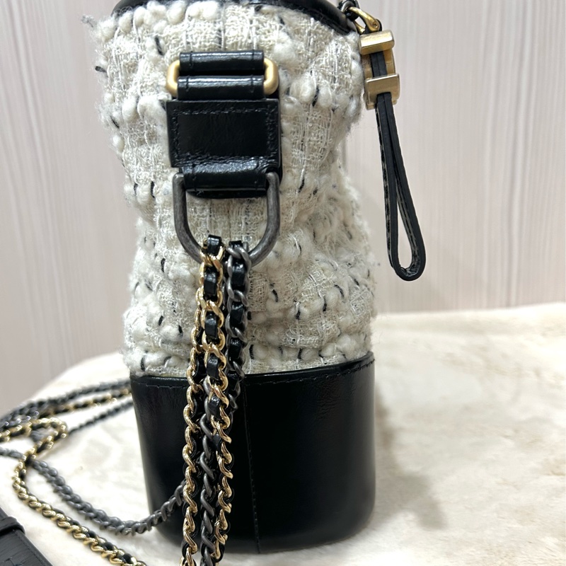 Chanel 中號 粗花毛呢流浪包-3