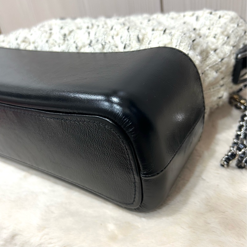 Chanel 中號 粗花毛呢流浪包-5