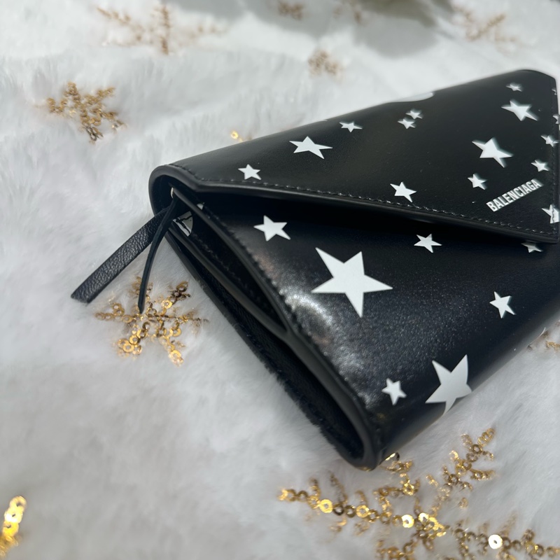 BALENCIAGA 巴黎世家星形圖案長銀包 STAR PATTERN LEATHER LONG WALLET-10