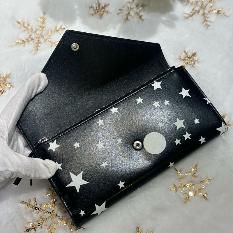 BALENCIAGA 巴黎世家星形圖案長銀包 STAR PATTERN LEATHER LONG WALLET-12