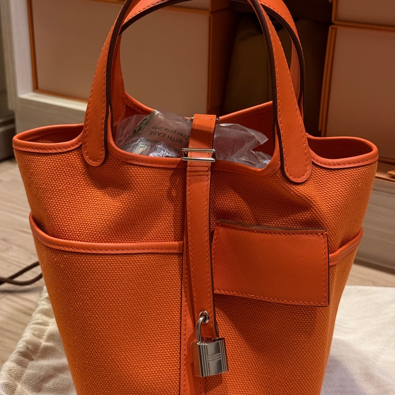 Hermes Cargo Picotin Lock Bag 18愛馬仕橘-6