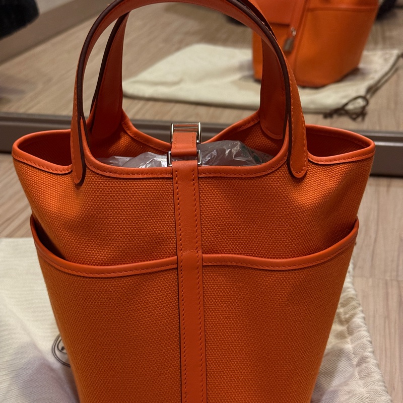 Hermes Cargo Picotin Lock Bag 18愛馬仕橘-7