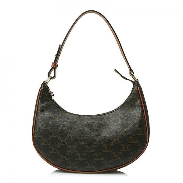 Celine 老花 Ava Triomphe 凱旋門牛角包《2024季度商品》-12